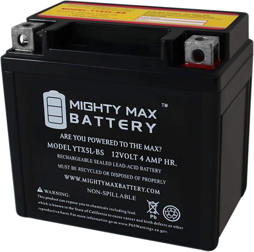 MIGHTY MAX BATTERY YTX5L-BS Replacement Battery Compatible with Factory CTX5L-BS(FA)