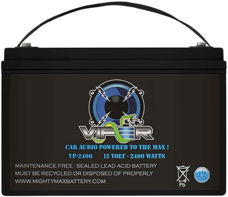 MIGHTY MAX BATTERY 12-Volt 2400-Watt Car Audio High Current Power Cell Battery