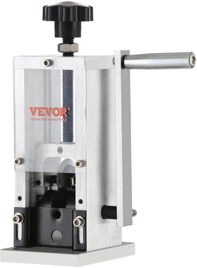 VEVOR Manual Wire Stripping Machine 0.06in. to 0.98in. Portable Copper Peeler with Hand Crank Drill for Scrap Copper Recycling