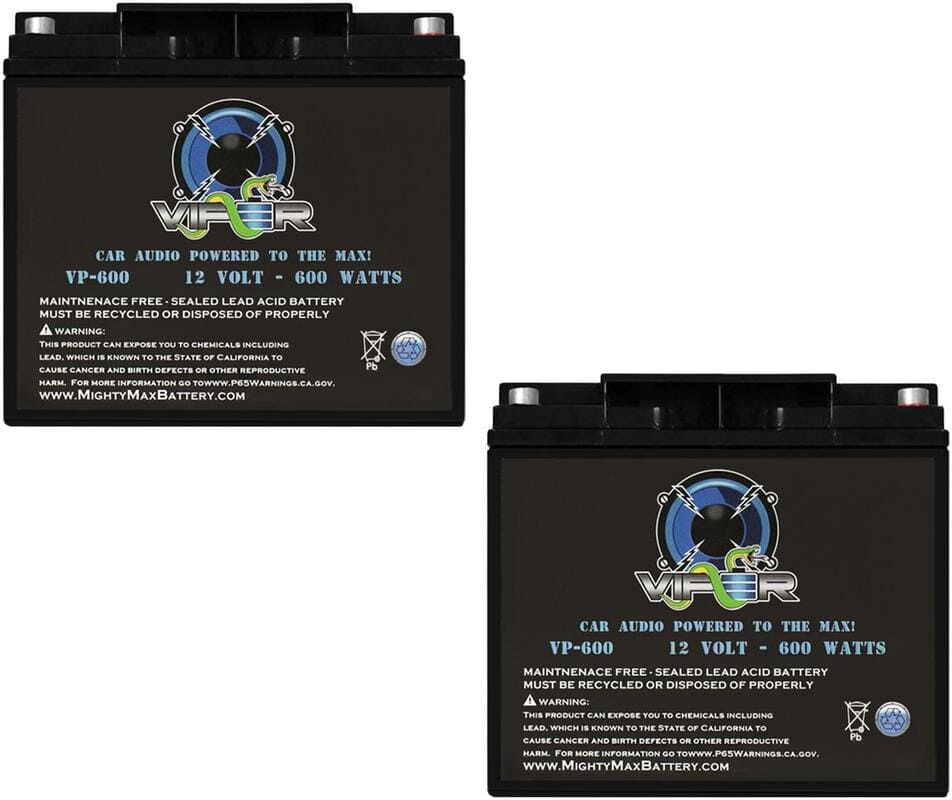 MIGHTY MAX BATTERY Viper VP-600 600 Watt Audio Replacement Battery for Kinetik KHC600 - 2 Pack