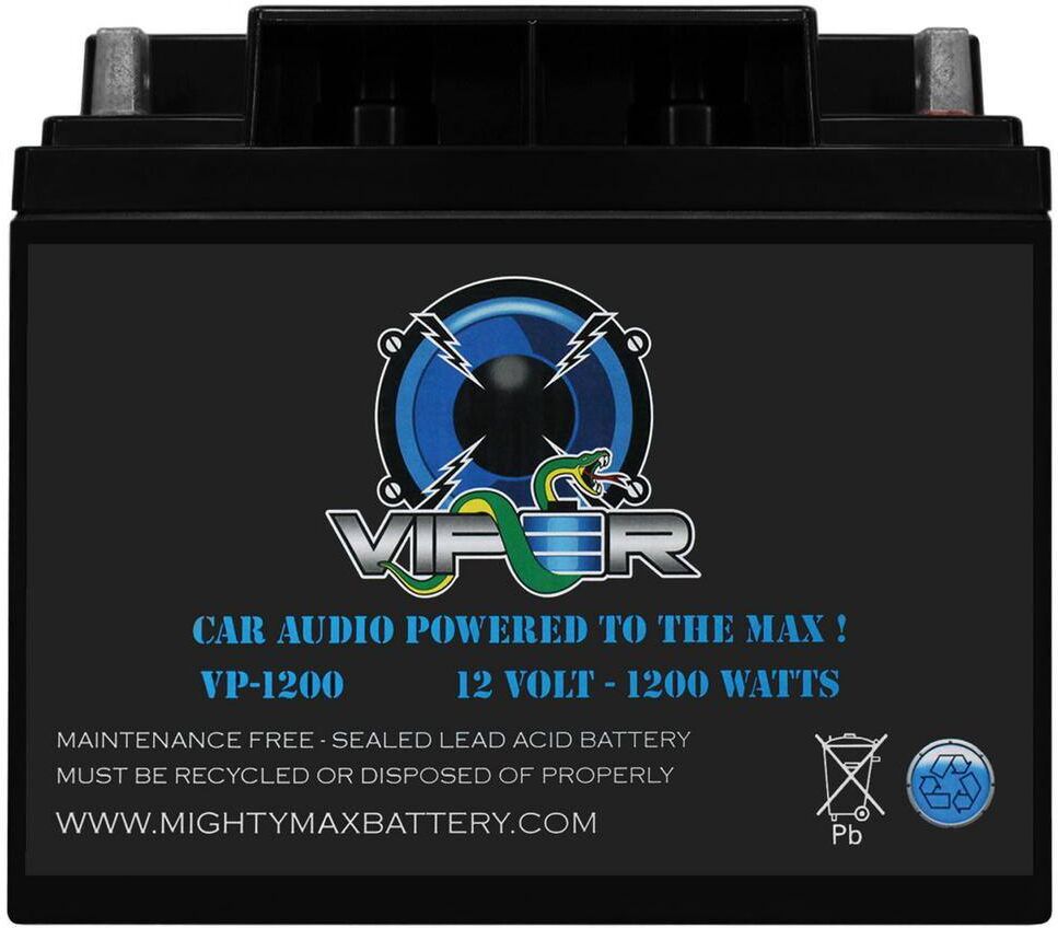 MIGHTY MAX BATTERY Viper VP-1200 1200 Watt Car Audio Battery for JL Audio Slash Series