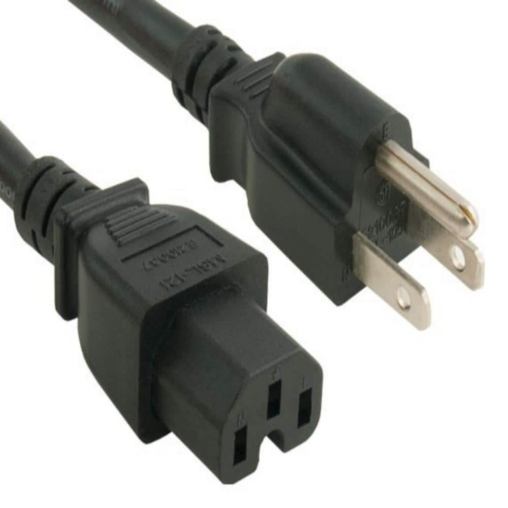 SANOXY 15 ft. 14 AWG 15 Amp 125-Volt Power Cord (NEMA 5-15P to IEC320 C15)