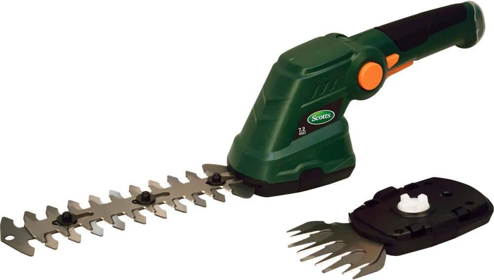 Scotts 7.2V Lithium-Ion Cordless Grass and Shrub Shear - 2 Ah Battery and Charger Included