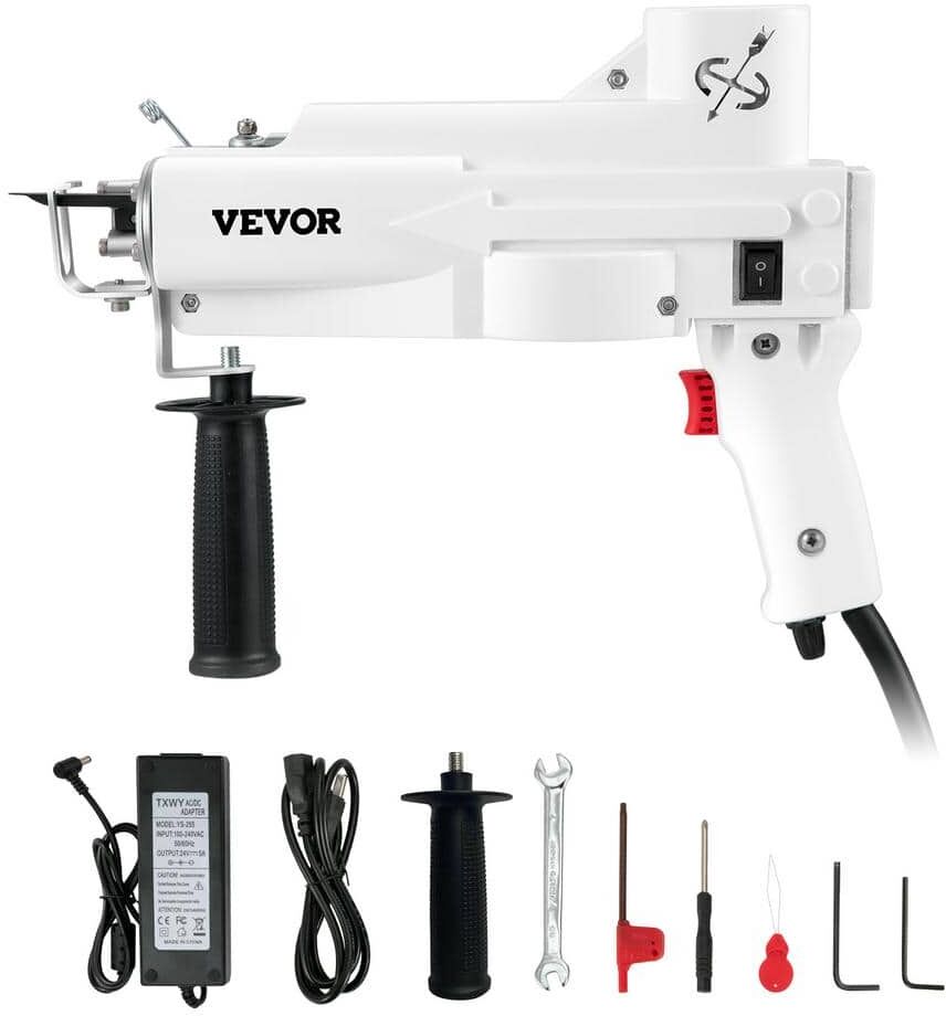 VEVOR Electric Carpet Tufting Machine Weaving Flocking Kit Speed Adjustable