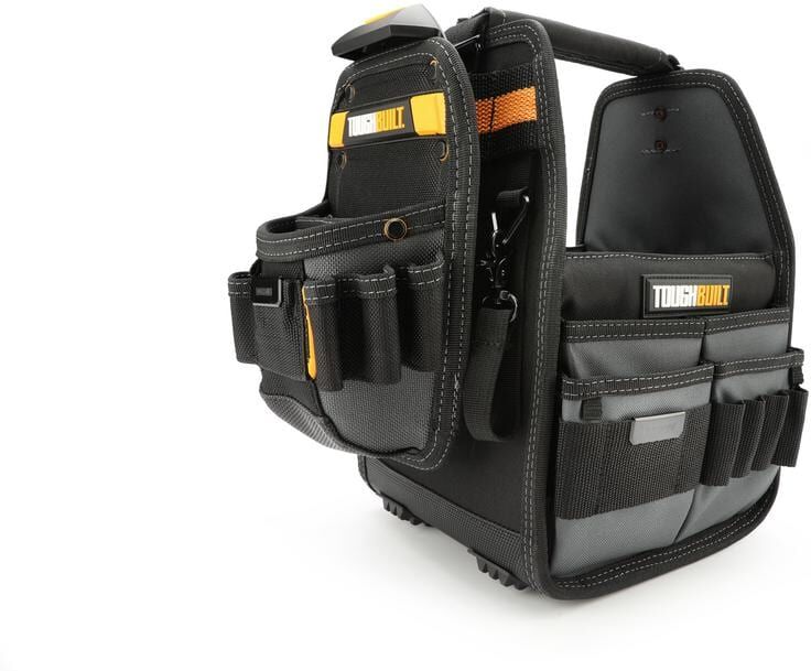 TOUGHBUILT 8" Universal Service ClipTech Tote and Pouch with 31 pockets and heavy-duty reinforced construction