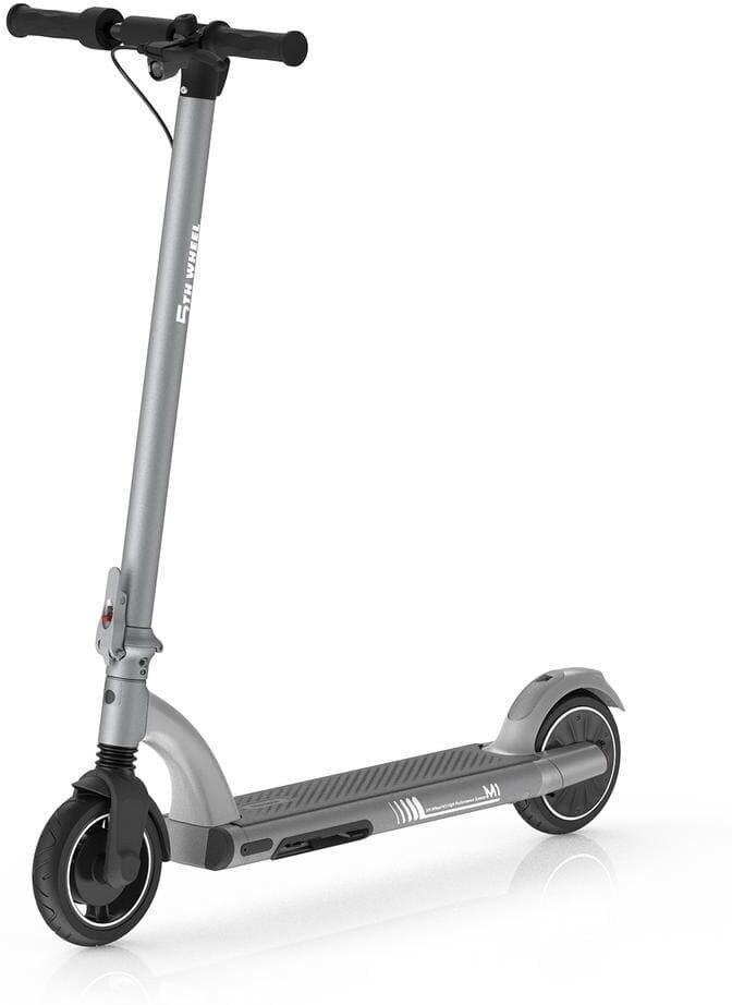 Wildaven Folding Adults Electric Scooter with 48-Watt Motor, 36-Volt-10Ah Lithium Battery, Triple Braking and Shock Absorption