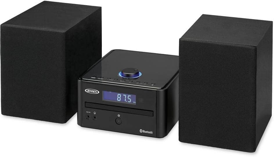 Jensen Bluetooth CD Music System with Digital AM/FM Stereo Receiver and Remote Control