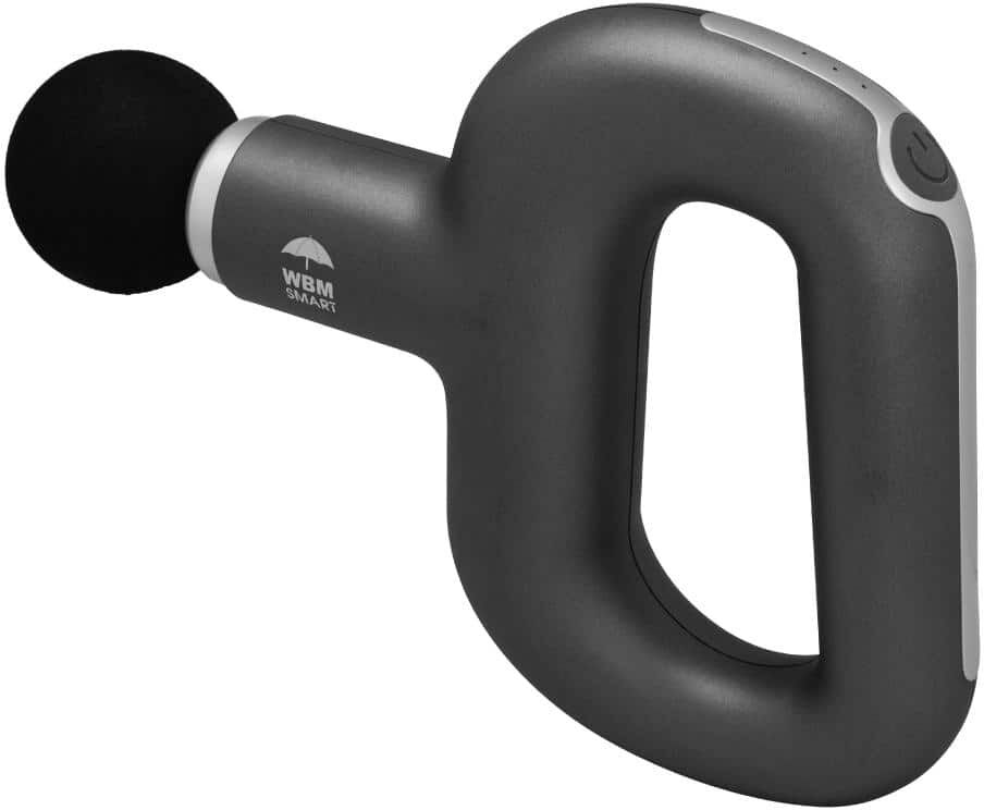 WBM SMART Portable Massage Gun with 6 Massage Heads (Black)