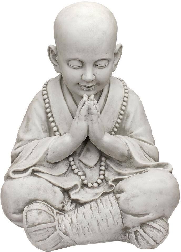 Design Toscano 20.5 in. H Praying Baby Buddha Asian Garden Statue