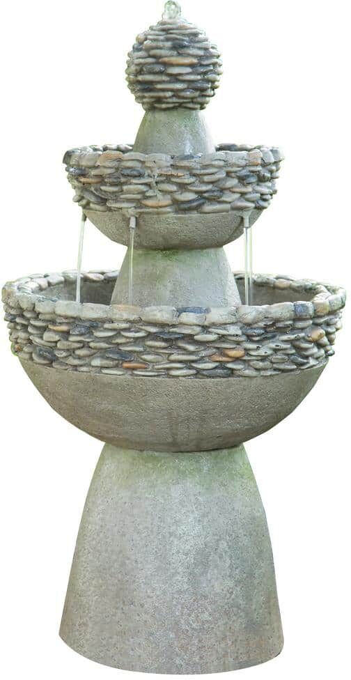 Teamson Home Polyresin 3 Tier Garden Fountain