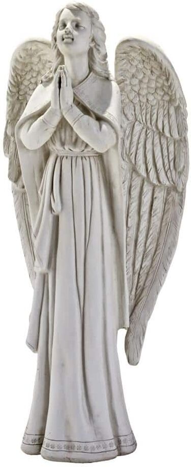 Design Toscano 33 in. H Divine Guidance Praying Angel Large Garden Statue