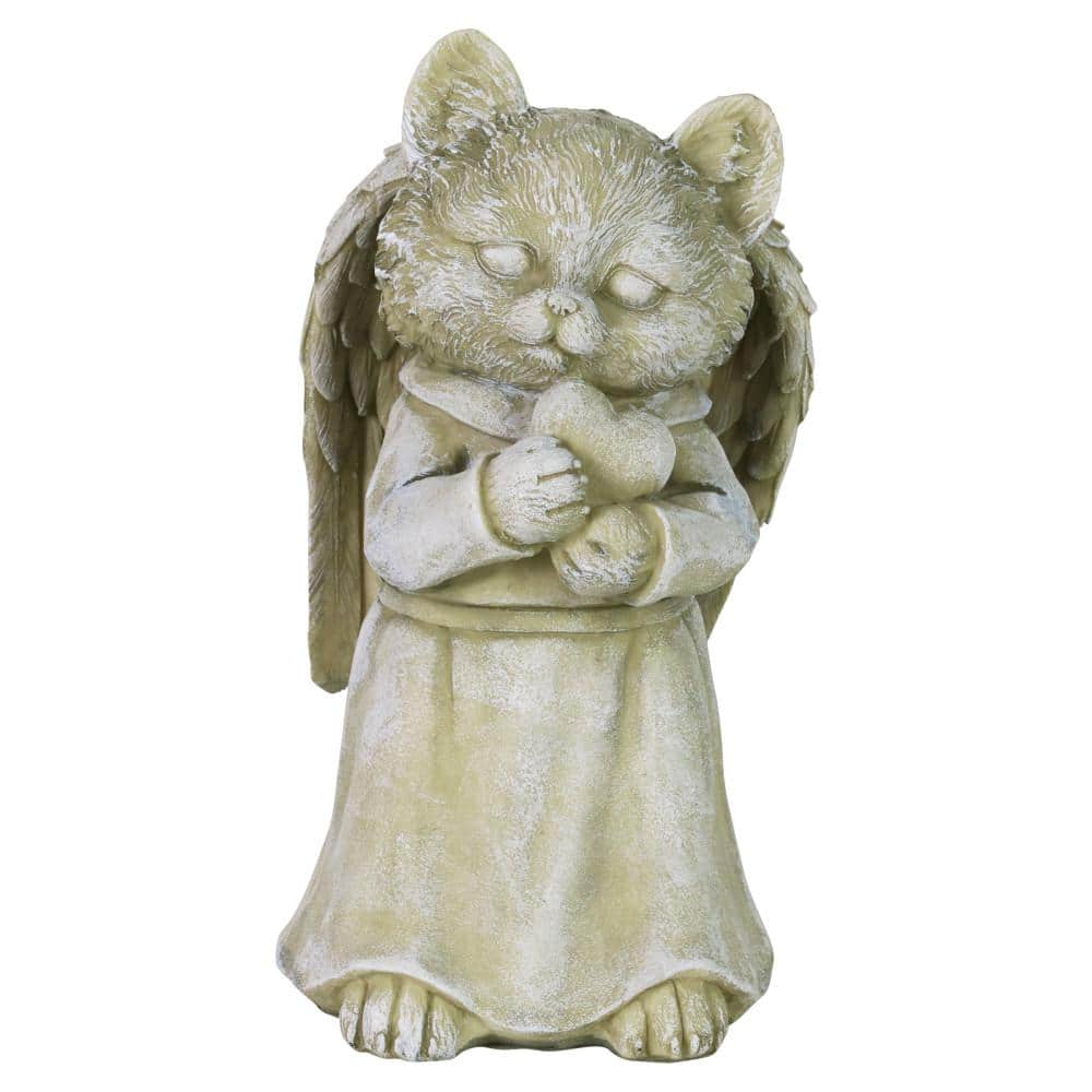 Exhart Cat Angel Garden Statue