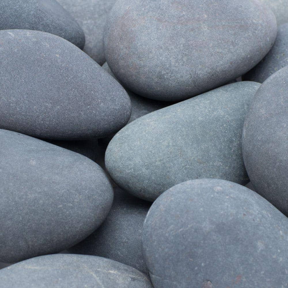 Rain Forest 2200 lbs. 1 in. to 3 in. Grey Mexican Beach Pebbles (Super Sack/Covers 170 sq. ft.)