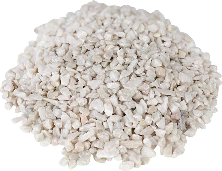 Rain Forest Margo Garden Products 21.6 cu. ft., 0.4 cu. ft. 3/8 in. Extra-Small White Gravel (54-Bags/Covers)