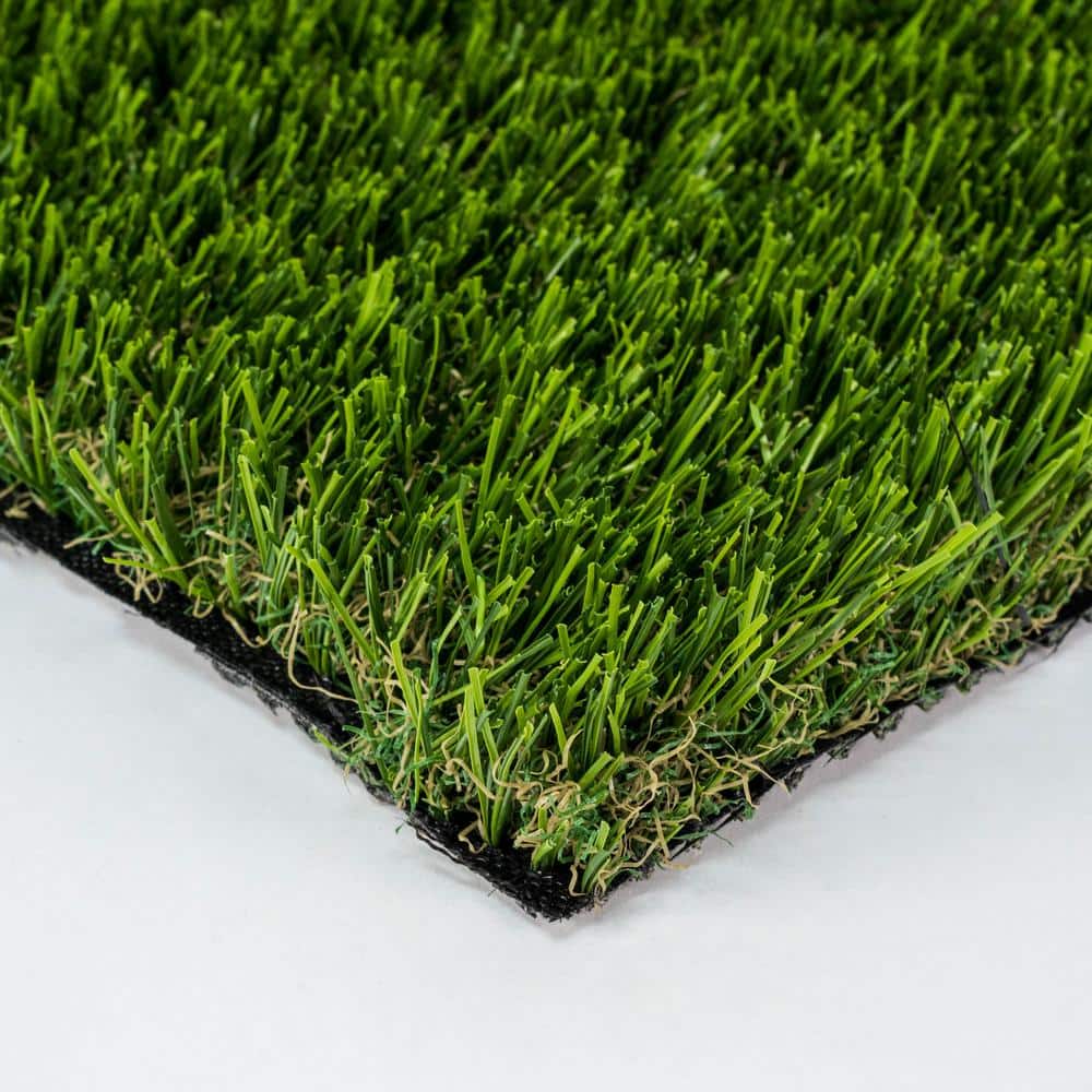 GREENLINE ARTIFICIAL GRASS Santa Monica Spring 15 ft. Wide x Cut to Length Green Artificial Grass Carpet