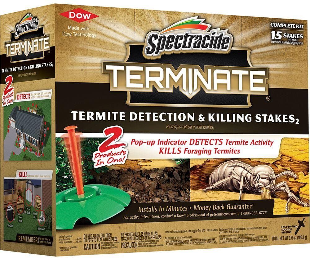 Spectracide Terminate Termite Detection and Killing Stakes (15-Count)