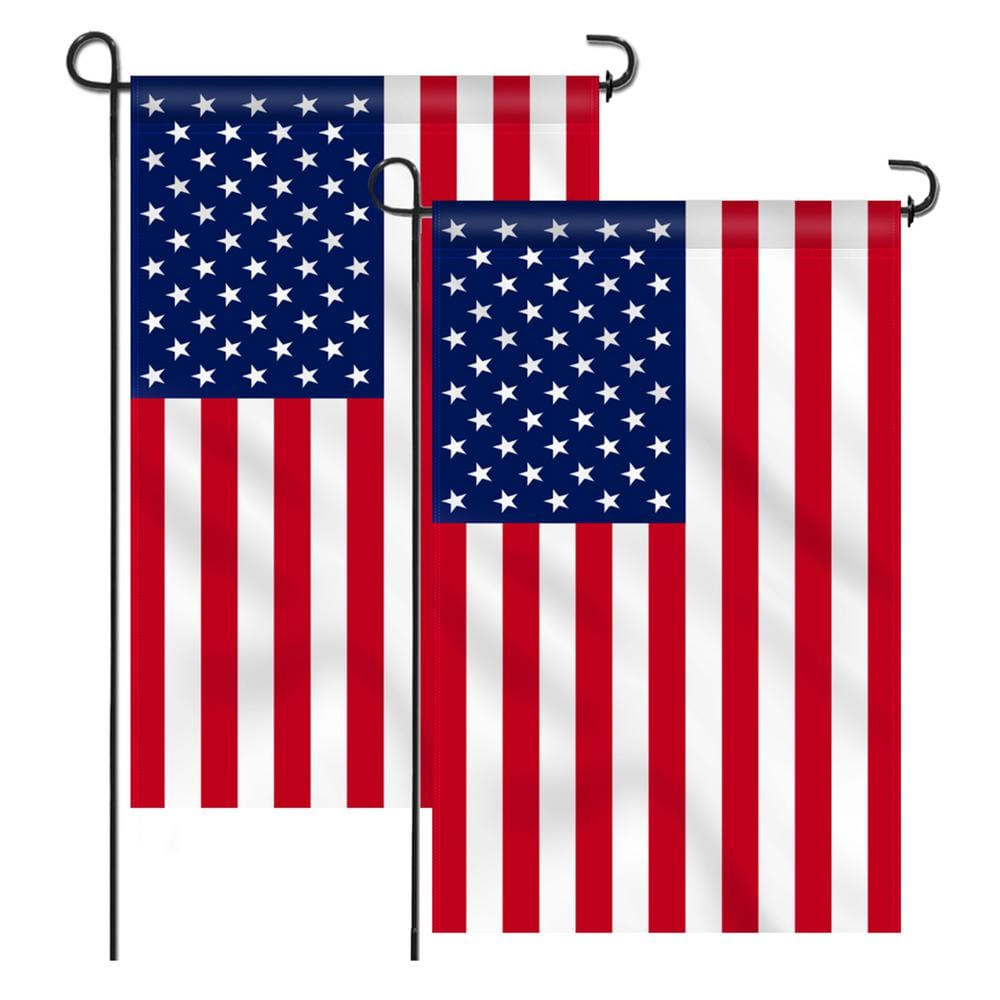 ANLEY 1.5 ft. x 1 ft. USA American United States Decorative Garden Flags Double Sided (2 Pack)