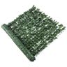 Outdoor Garden 2pcs 100*300cm Artificial Faux Ivy Hedge Leaf and Vine Privacy Fence Wall Screen(952 Leaves) - Green