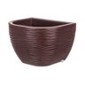 FLORIDIS Small Brown Stone Effect Plastic Resin Indoor and Outdoor Wall Planter