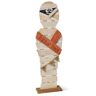 GERSON INTERNATIONAL 32 in. H Painted Rustic Wood Halloween Mummy Figurine