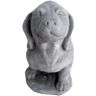 Cast Stone Dachshund Garden Statue - Antique Gray