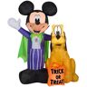 5 ft. Tall Airblown-Mickey and Pluto with Treat Sack-MD Scene-Disney