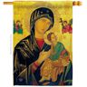 Ornament Collection 28 in. x 40 in. Our Lady of Perpetual Help Religious House Flag Double-Sided Decorative Vertical Flags