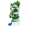 Grow Anything Anywhere Survival Tower 12 in. x 55 in. Antique Green Steel Mesh Planter