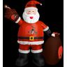 logobrands 7 ft. Cleveland Browns Santa Clause Yard Inflatable