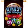 Breeze Decor 28 in. x 40 in. Bingo Win Games House Flag 2-Sided Interests Decorative Vertical Flags