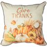 Glitzhome 18 in. Thanksgiving Embroidered Pillow