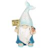 Exhart Mermaid Tail Hat with Welcome to the Beach Sign, 5 x 4 x 8.5 in. Gnome Garden Statue