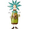 Design Toscano 34.5 in. H Flower Children Boy Metal Garden Statue