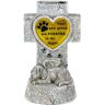 Exhart Solar Dog Memorial Cross Marker, 6 x 5 x 9.5 in. Garden Statue