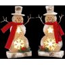 GERSON INTERNATIONAL 10 in. H Resin Snowmen (2-Set)