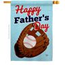 Ornament Collection 28 in. x 40 in. Father's Day Game Family House Flag Double-Sided Decorative Vertical Flags