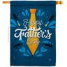 Breeze Decor 28 in. x 40 in. Gift For Dad Father's Day House Flag 2-Sided Family Decorative Vertical Flags