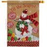 Breeze Decor 28 in. x 40 in. Sweet Celebrate Fun Christmas House Flag Double-Sided Winter Decorative Vertical Flags