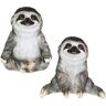 Exhart 6 in. Yoga Sloth Assortment Garden Statue 2-Pack