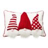 Glitzhome 18 in. L 3D Heavy Cotton Knitted Gnome Pillow