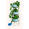 Grow Anything Anywhere Tower 12 in. x 55 in. Antique Green Steel Mesh Planter