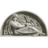 Design Toscano 13 in. x 24 in. The Little Author Lunette Wall Sculpture