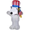 3.5 ft. Tall Airblown Patriotic Snoopy with Hat and Flag