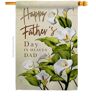 Breeze Decor 28 in. x 40 in. Father's Day In Heaven House Flag 2-Sided Family Decorative Vertical Flags