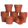 TEKU 3 in. Dia Terra Cotta Colored Plastic Pots (40-Pack)