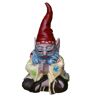 HOMESTYLES 10 in. H 60's Jerry Peace Man Hippie ZEN Gnome Home and Garden Gnome Statue