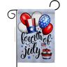 Breeze Decor 13 in. x 18.5 in. Celebrate 4th Of July Garden Flag 2-Sided Patriotic Decorative Vertical Flags