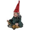 HOMESTYLES 11 in. H Meditating ZEN Zelda the Female Yoga Garden Gnome Figurine Statue