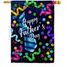 Ornament Collection 28 in. x 40 in. Best Tie Father Family House Flag Double-Sided Decorative Vertical Flags