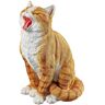 Design Toscano 12 in. H Lazy Daze Kitty Yawning Cat Statue